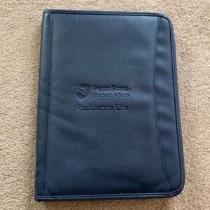 Penn State Student Affairs Residence Life Blue Zipper Portfolio